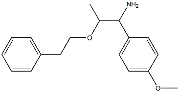 1-(4-methoxyphenyl)-2-(2-phenylethoxy)propan-1-amine 구조식 이미지