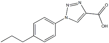 1-(4-propylphenyl)-1H-1,2,3-triazole-4-carboxylic acid Structure