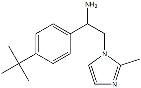 1-(4-tert-butylphenyl)-2-(2-methyl-1H-imidazol-1-yl)ethanamine 구조식 이미지