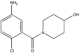 1-(5-amino-2-chlorobenzoyl)piperidin-4-ol 구조식 이미지