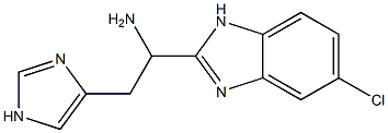 1-(5-chloro-1H-1,3-benzodiazol-2-yl)-2-(1H-imidazol-4-yl)ethan-1-amine 구조식 이미지