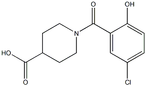 1-(5-chloro-2-hydroxybenzoyl)piperidine-4-carboxylic acid Structure
