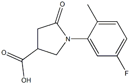 1-(5-fluoro-2-methylphenyl)-5-oxopyrrolidine-3-carboxylic acid Structure