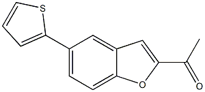 1-(5-thien-2-yl-1-benzofuran-2-yl)ethanone 구조식 이미지