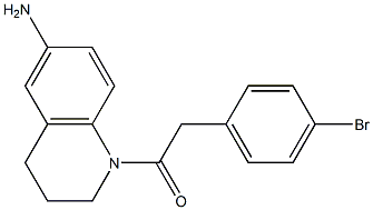 1-(6-amino-1,2,3,4-tetrahydroquinolin-1-yl)-2-(4-bromophenyl)ethan-1-one 구조식 이미지