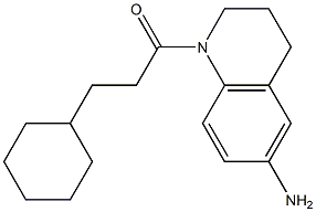 1-(6-amino-1,2,3,4-tetrahydroquinolin-1-yl)-3-cyclohexylpropan-1-one 구조식 이미지