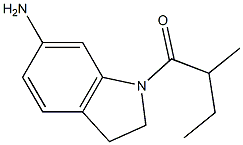 1-(6-amino-2,3-dihydro-1H-indol-1-yl)-2-methylbutan-1-one 구조식 이미지