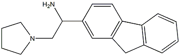 1-(9H-fluoren-2-yl)-2-(pyrrolidin-1-yl)ethan-1-amine Structure