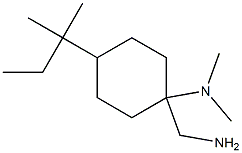 1-(aminomethyl)-N,N-dimethyl-4-(2-methylbutan-2-yl)cyclohexan-1-amine Structure