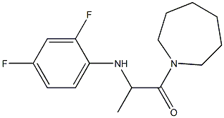 1-(azepan-1-yl)-2-[(2,4-difluorophenyl)amino]propan-1-one Structure