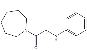 1-(azepan-1-yl)-2-[(3-methylphenyl)amino]ethan-1-one 구조식 이미지