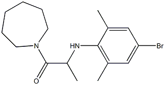 1-(azepan-1-yl)-2-[(4-bromo-2,6-dimethylphenyl)amino]propan-1-one 구조식 이미지