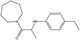 1-(azepan-1-yl)-2-[(4-ethylphenyl)amino]propan-1-one 구조식 이미지