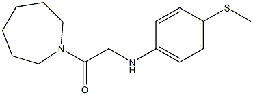 1-(azepan-1-yl)-2-{[4-(methylsulfanyl)phenyl]amino}ethan-1-one 구조식 이미지