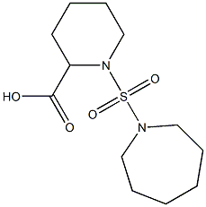 1-(azepane-1-sulfonyl)piperidine-2-carboxylic acid Structure