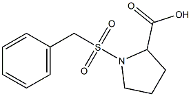 1-(benzylsulfonyl)pyrrolidine-2-carboxylic acid Structure