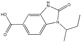 1-(butan-2-yl)-2-oxo-2,3-dihydro-1H-1,3-benzodiazole-5-carboxylic acid Structure