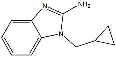 1-(cyclopropylmethyl)-1H-1,3-benzodiazol-2-amine Structure