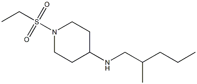 1-(ethanesulfonyl)-N-(2-methylpentyl)piperidin-4-amine 구조식 이미지