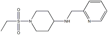 1-(ethanesulfonyl)-N-(pyridin-2-ylmethyl)piperidin-4-amine 구조식 이미지