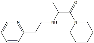 1-(piperidin-1-yl)-2-{[2-(pyridin-2-yl)ethyl]amino}propan-1-one Structure