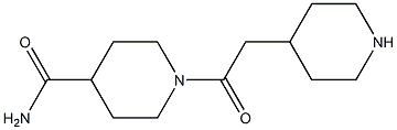 1-(piperidin-4-ylacetyl)piperidine-4-carboxamide Structure