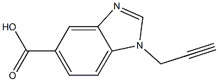 1-(prop-2-yn-1-yl)-1H-1,3-benzodiazole-5-carboxylic acid Structure