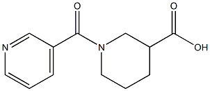 1-(pyridin-3-ylcarbonyl)piperidine-3-carboxylic acid Structure