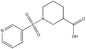 1-(pyridin-3-ylsulfonyl)piperidine-3-carboxylic acid 구조식 이미지