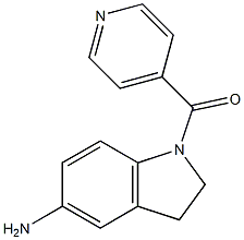 1-(pyridin-4-ylcarbonyl)-2,3-dihydro-1H-indol-5-amine Structure