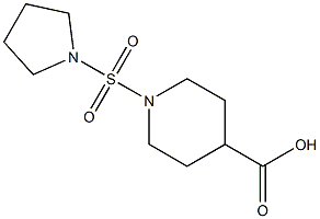 1-(pyrrolidine-1-sulfonyl)piperidine-4-carboxylic acid Structure