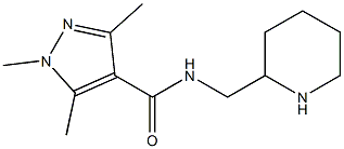1,3,5-trimethyl-N-(piperidin-2-ylmethyl)-1H-pyrazole-4-carboxamide Structure