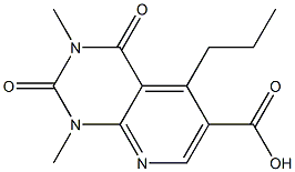 1,3-dimethyl-2,4-dioxo-5-propyl-1H,2H,3H,4H-pyrido[2,3-d]pyrimidine-6-carboxylic acid 구조식 이미지