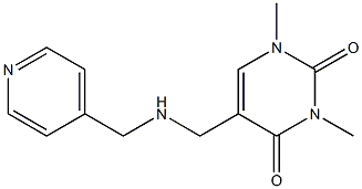 1,3-dimethyl-5-{[(pyridin-4-ylmethyl)amino]methyl}-1,2,3,4-tetrahydropyrimidine-2,4-dione 구조식 이미지