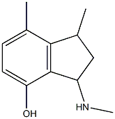 1,7-dimethyl-3-(methylamino)indan-4-ol 구조식 이미지