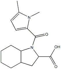 1-[(1,5-dimethyl-1H-pyrrol-2-yl)carbonyl]-octahydro-1H-indole-2-carboxylic acid Structure