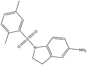 1-[(2,5-dimethylbenzene)sulfonyl]-2,3-dihydro-1H-indol-5-amine 구조식 이미지