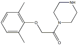 1-[(2,6-dimethylphenoxy)acetyl]piperazine Structure