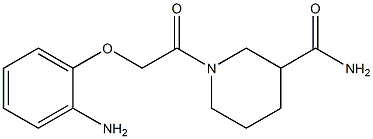 1-[(2-aminophenoxy)acetyl]piperidine-3-carboxamide Structure