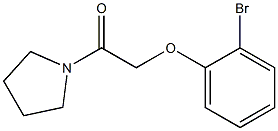 1-[(2-bromophenoxy)acetyl]pyrrolidine 구조식 이미지