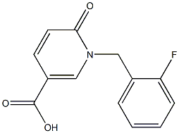 1-[(2-fluorophenyl)methyl]-6-oxo-1,6-dihydropyridine-3-carboxylic acid Structure