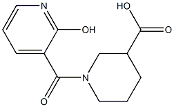 1-[(2-hydroxypyridin-3-yl)carbonyl]piperidine-3-carboxylic acid Structure