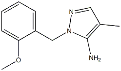 1-[(2-methoxyphenyl)methyl]-4-methyl-1H-pyrazol-5-amine 구조식 이미지