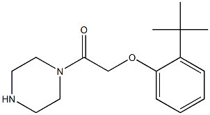 1-[(2-tert-butylphenoxy)acetyl]piperazine Structure