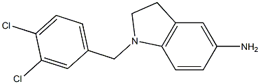 1-[(3,4-dichlorophenyl)methyl]-2,3-dihydro-1H-indol-5-amine 구조식 이미지