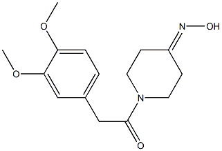 1-[(3,4-dimethoxyphenyl)acetyl]piperidin-4-one oxime 구조식 이미지