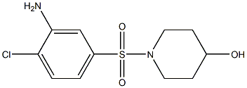 1-[(3-amino-4-chlorobenzene)sulfonyl]piperidin-4-ol Structure