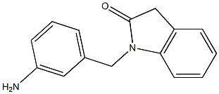 1-[(3-aminophenyl)methyl]-2,3-dihydro-1H-indol-2-one 구조식 이미지