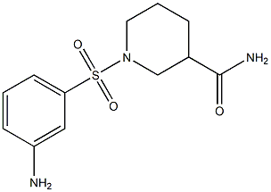 1-[(3-aminophenyl)sulfonyl]piperidine-3-carboxamide 구조식 이미지