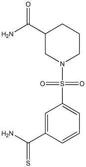 1-[(3-carbamothioylbenzene)sulfonyl]piperidine-3-carboxamide 구조식 이미지